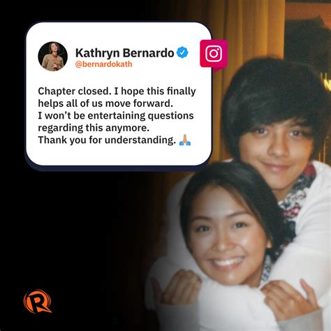 Rappler - KathNiel is no more. In a post on her...
