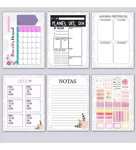 Agendas Kit Imprimible Editable Pack X 10 Motivos Pptx Y Pdf En Venta