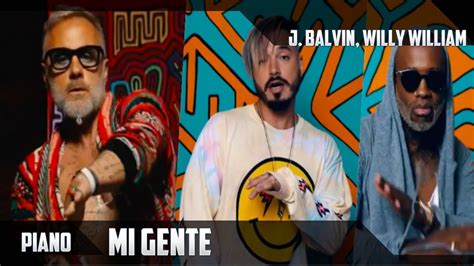 J Balvin Willy William Mi Gente Piano YouTube