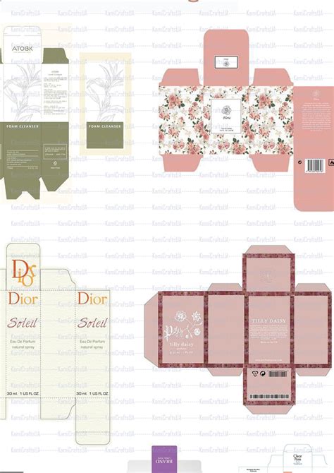 Printable Miniature Cosmetics And Perfume For Miniature Dollhouse