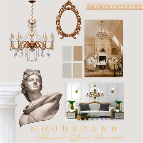 Moodboard Clássico Greco Romano Decoração Estilos