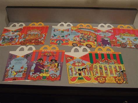 MCDONALD'S HAPPY MEAL CIRCUS CARRY HOME BOXES ~RARE SET OF 5~ 1983 USED ...