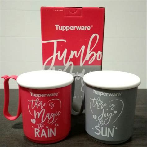 Tupperware Jumbo Mug Set Shopee Malaysia