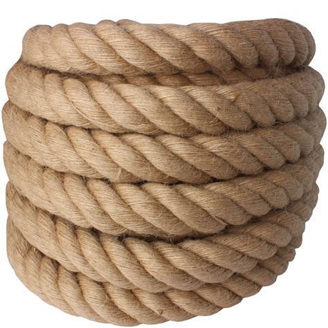 Twisted Manila Rope Jute Rope 50 Feet Natural Jute Twine Hemp Rope 1 1