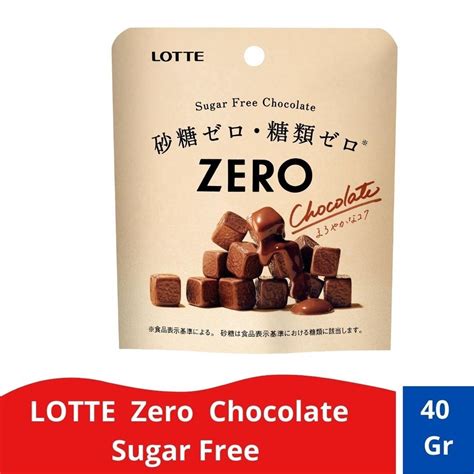 Jual Lotte Zero Chocolate 40 Gr Sugar Free Shopee Indonesia