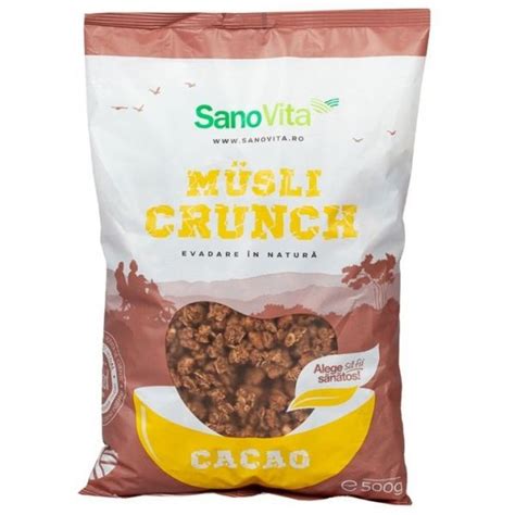 Sano Vita Musli Crunch Cu Cacao G