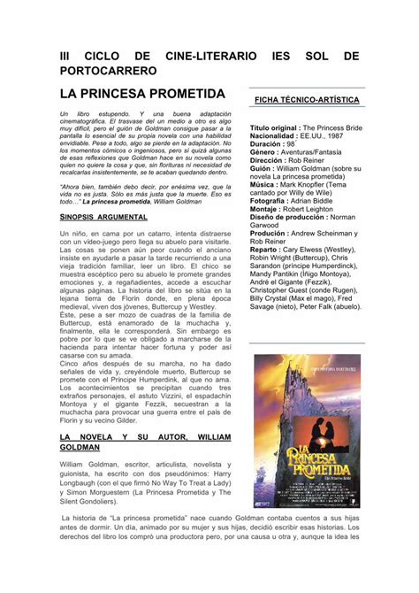 PDF Ficha Entrega La Princesa Prometida PDF FileIII CICLO DE CINE