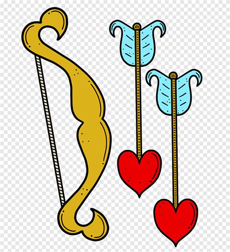 Bow And Arrow Cupid Valentines Day Romantic Love Png Pngegg