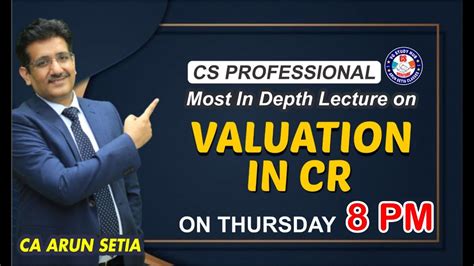 Valuation In Corporate Restructuring I Cs Professional I June I Ca