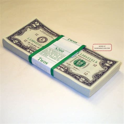 Two Dollar Bill ($2) - Consecutive Serial Numbers If More Than 1 Bought