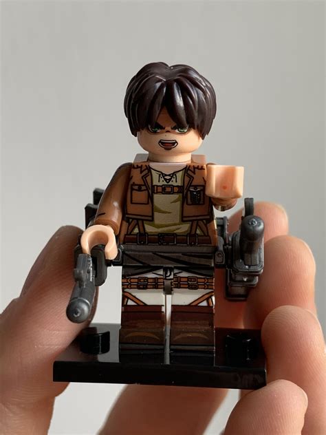 Anima × Custom × Lego Attack On Titan Eren Anime Minifigure Custom Lego ...