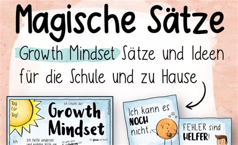 Magische Sätze Growth Mindset für Schule und zu Hause