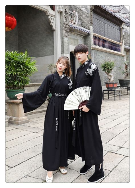 Large Size Women Traditional Hanfu Dress Man Han Dynasty Costume Couple