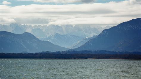 HD wallpaper: landscape, chiemsee, lake, water, nature, bavaria ...