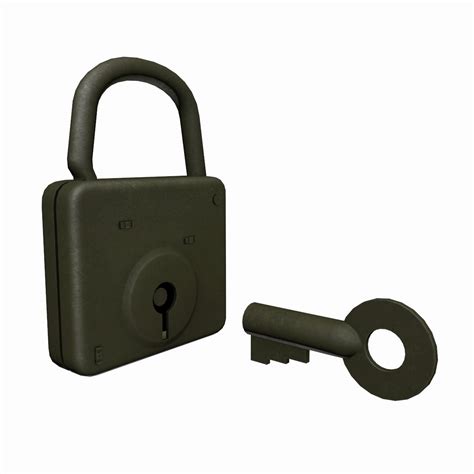 Padlock Free 3D Model Obj Mb Fbx Free3D