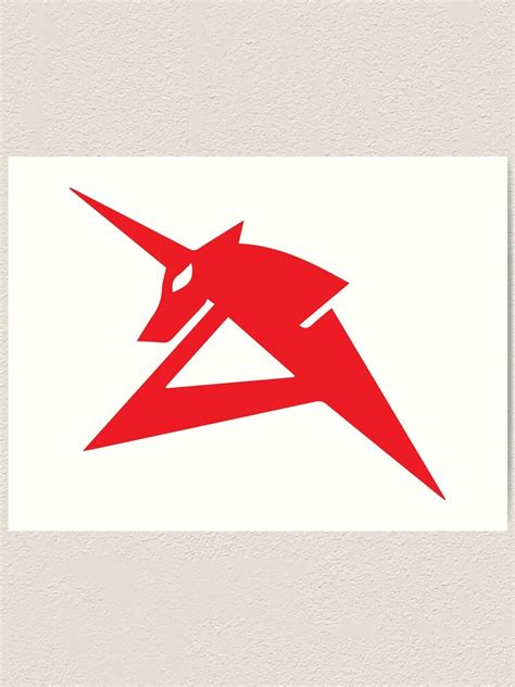 "Unicorn Gundam Logo - Banagher Links" Art Print by gtsbubble | Redbubble