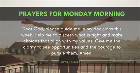 Monday Morning Blessings and Prayers » STYLESCATALOG