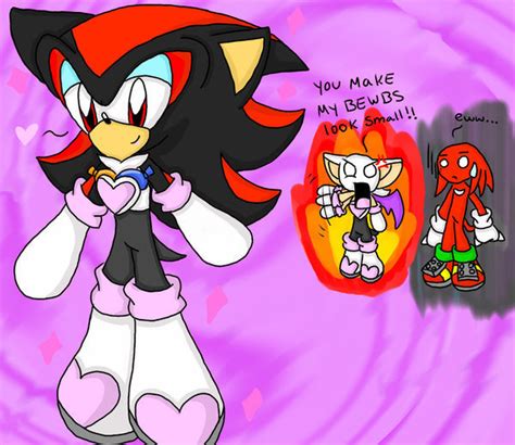 Shadow Wearing Rouges Clothes Xd Sonic The Hedgehog Photo 17929017