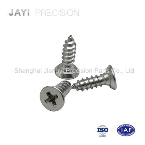 Stainless Steel Undercut Countersunk Head Phillips Cross Recess Drive