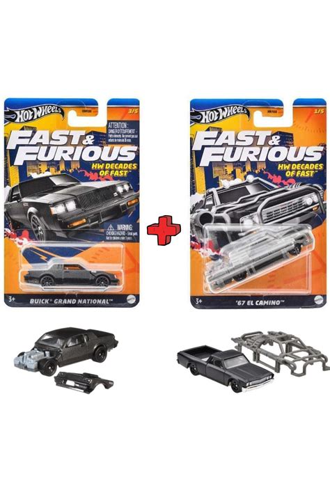 HOT WHEELS 2 li Set Fast Furious Hızlı ve Öfkeli Özel Seri Koleksiyonluk Hediyelik Model Araç