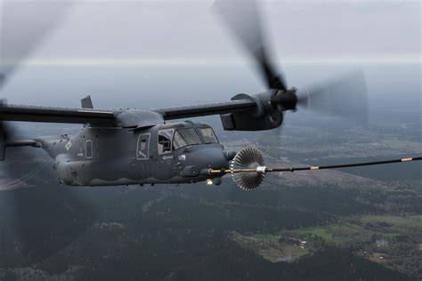 Usaf Maj Gen Haase Flies A Cv Osprey During His Fini Flight Over