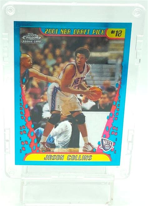 Vintage 2002 Topps Chrome NBA Jason Collins Rookie Card 146 Team Nets