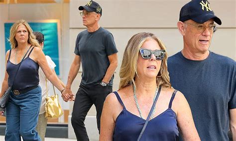 Tom Hanks And Wife Rita Wilson Hold Hands As They Take A Romantic