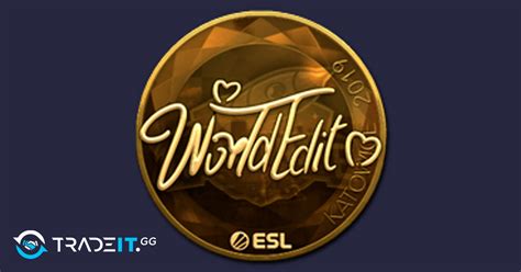 Sticker WorldEdit Gold Katowice 2019 Tradeit