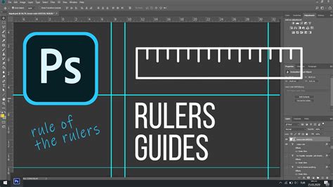 Photoshop Ruler Guides How To Show Hide Lock YouTube