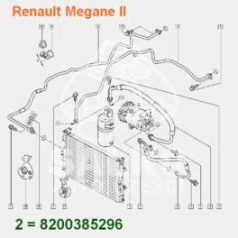 przewód klimatyzacji Renault MEGANE II z czujnikiem oryginał Renault