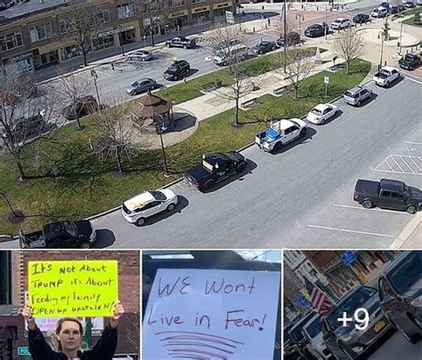 Protestors In Watertown Demand End To Coronavirus Stay At Home Order In