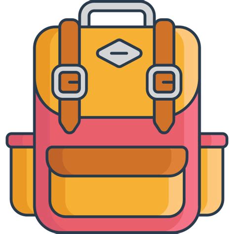 Backpack Generic Outline Color icon