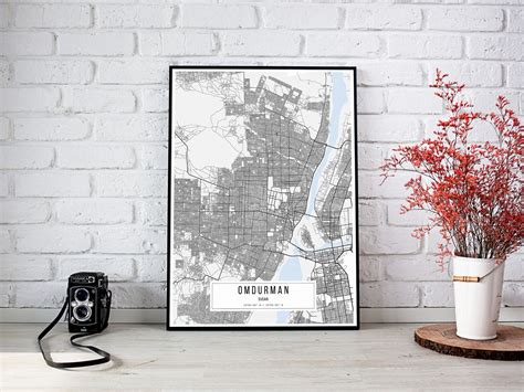 Omdurman Map Poster Omdurman City Map Poster Omdurman City | Etsy