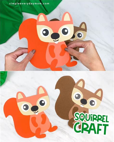 Cute Moving Squirrel Craft Artofit