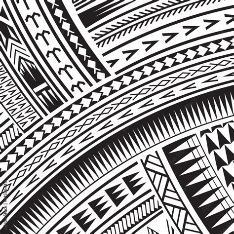 polynesian tattoo tribal background design samoan pattern decorative