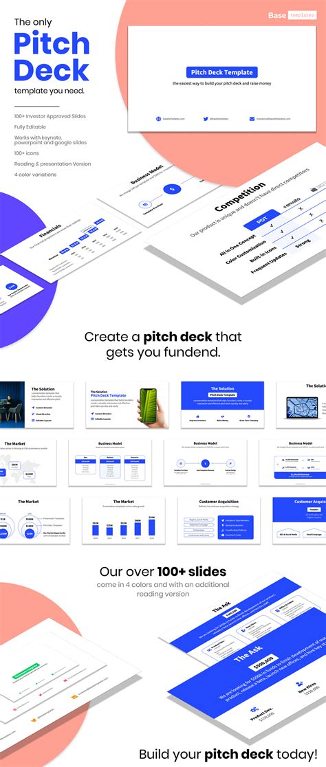 Pitch Deck Template | Investor Keynote Presentation on Behance