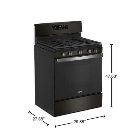 Whirlpool Gas Range Black Stainless Atelier Yuwa Ciao Jp