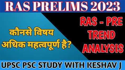 Ras Pre Subject Wise Question Ras Pre Subject Wise Weightage Ras