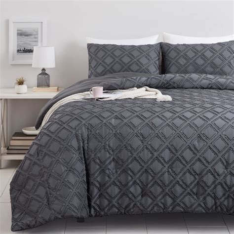 Hombys Oversized King Boho Comforter Set X Tufted Jacquard