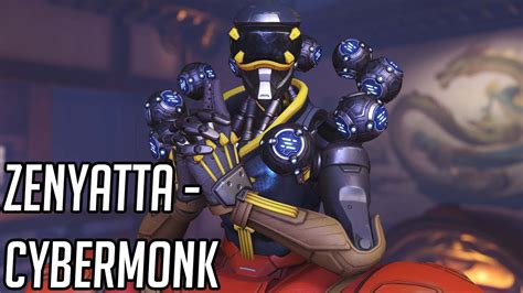 Zenyatta Cybermonk Skin Showcase Overwatch 2 Youtube