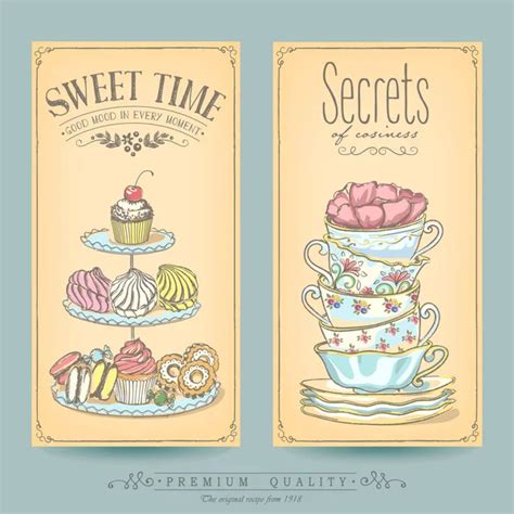 English Afternoon Tea Vector Images Depositphotos