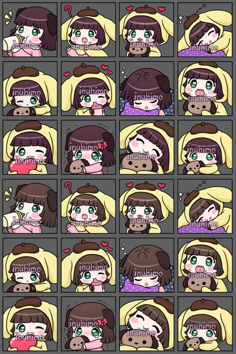 Artstation Pom Pom Purin Emotes