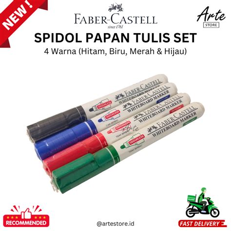 Jual Spidol Papan Tulis Faber Castell Whiteboard Marker Set Shopee