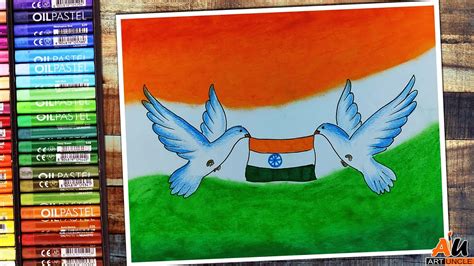 Easy Oil Pastel Drawing For Beginners Independence Day Drawing