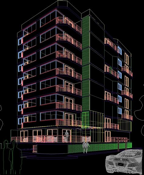 Perspective In Facade Dwg Detail For Autocad • Designs Cad