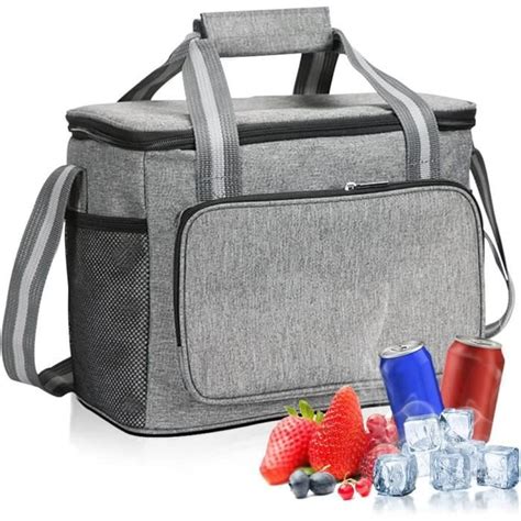 Sac Isotherme Repas 15L Glaciere Souple Isotherme Sac Picnic Pliable