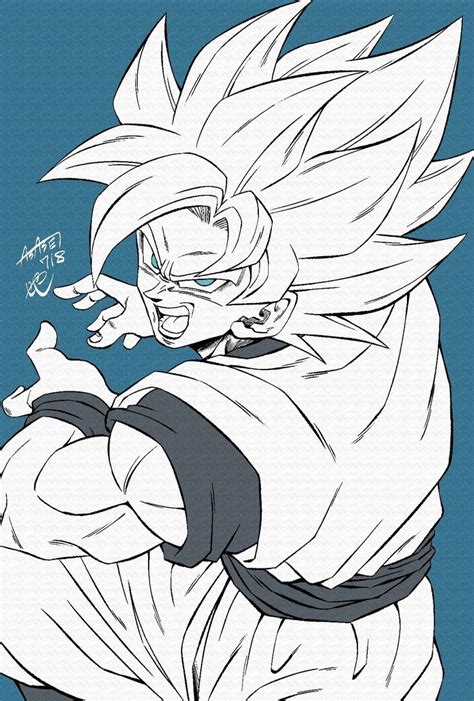 Pin Di Daxter Su Goku Arte Delle Anime Arte Del Fumetto Disegni A Mano