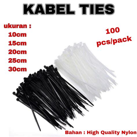 Jual Cable Ties Kabel Ties Nylon Kabel Tis Cm Cm Cm Cm Hitam