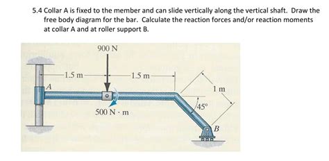 Solved Collar A Is Fixed To The Member And Can Slide Chegg