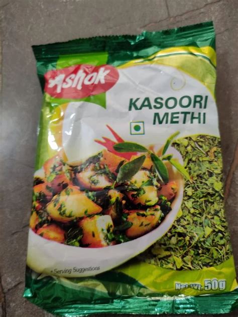 Packaging Size 50 G Ashok Kasoori Methi Dried Fenugreek Leaves At Rs